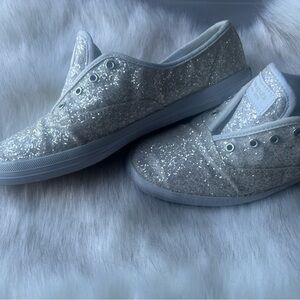 Silver Glitter Women's Sneakers